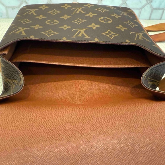 Louis Vuitton Monogram Cartouchiere Leather Shoulder Bag Brown GM SL0932 - Picture 9 of 16